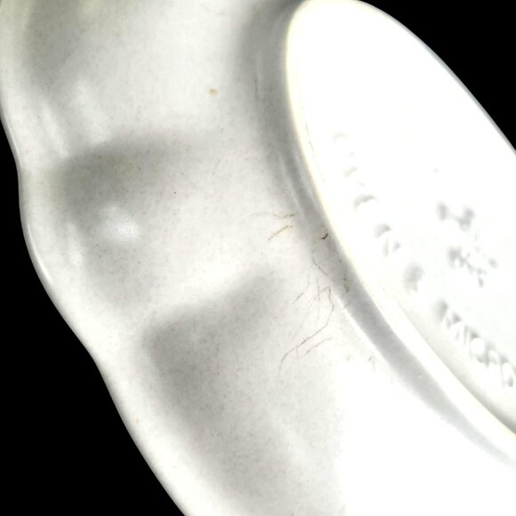 1970s Pfaltzgraff Yorktowne Oval Relish Dish 8 Inch Stoneware Blue and White - Picture 4 of 9